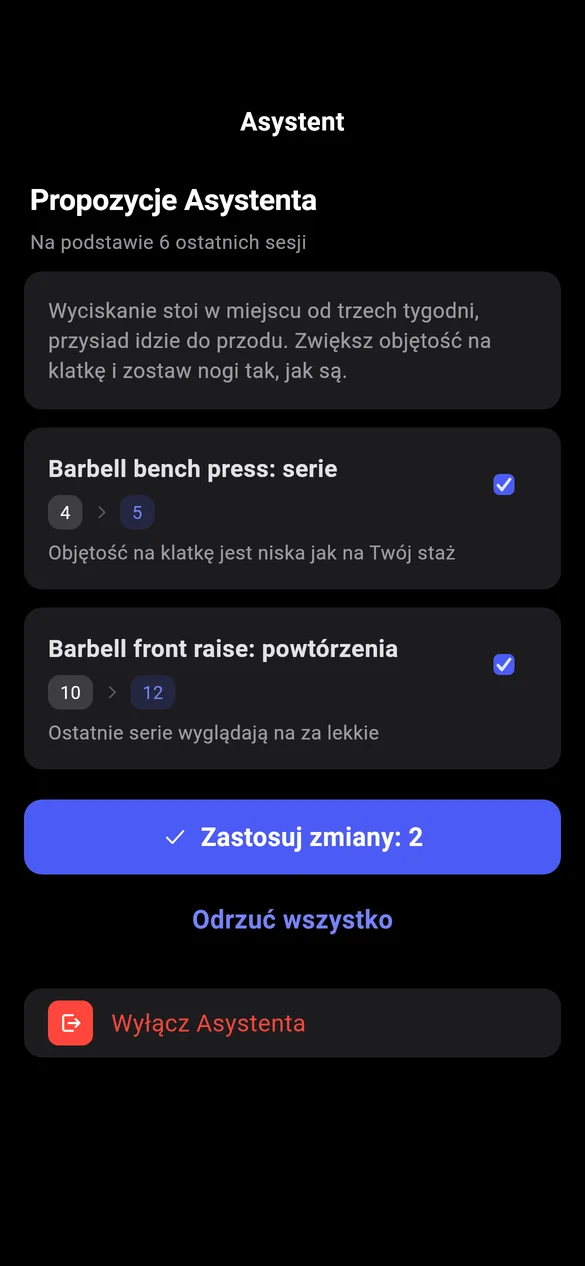 Propozycje Asystenta w Athlium